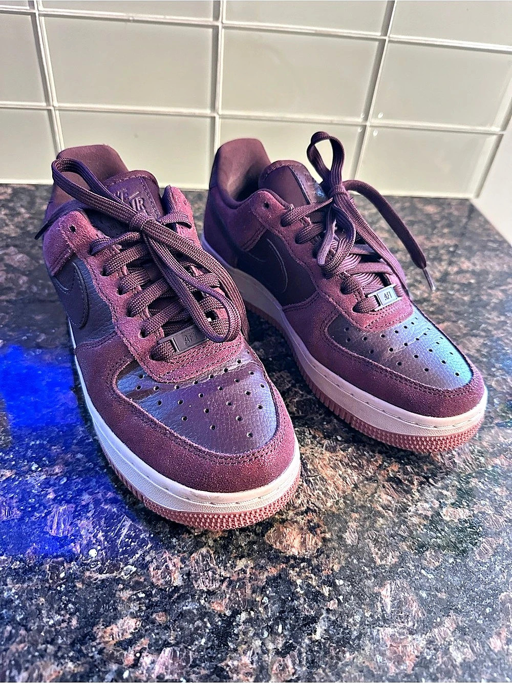 Nike Air Force 1 Sneakers Purple burgundy US 6